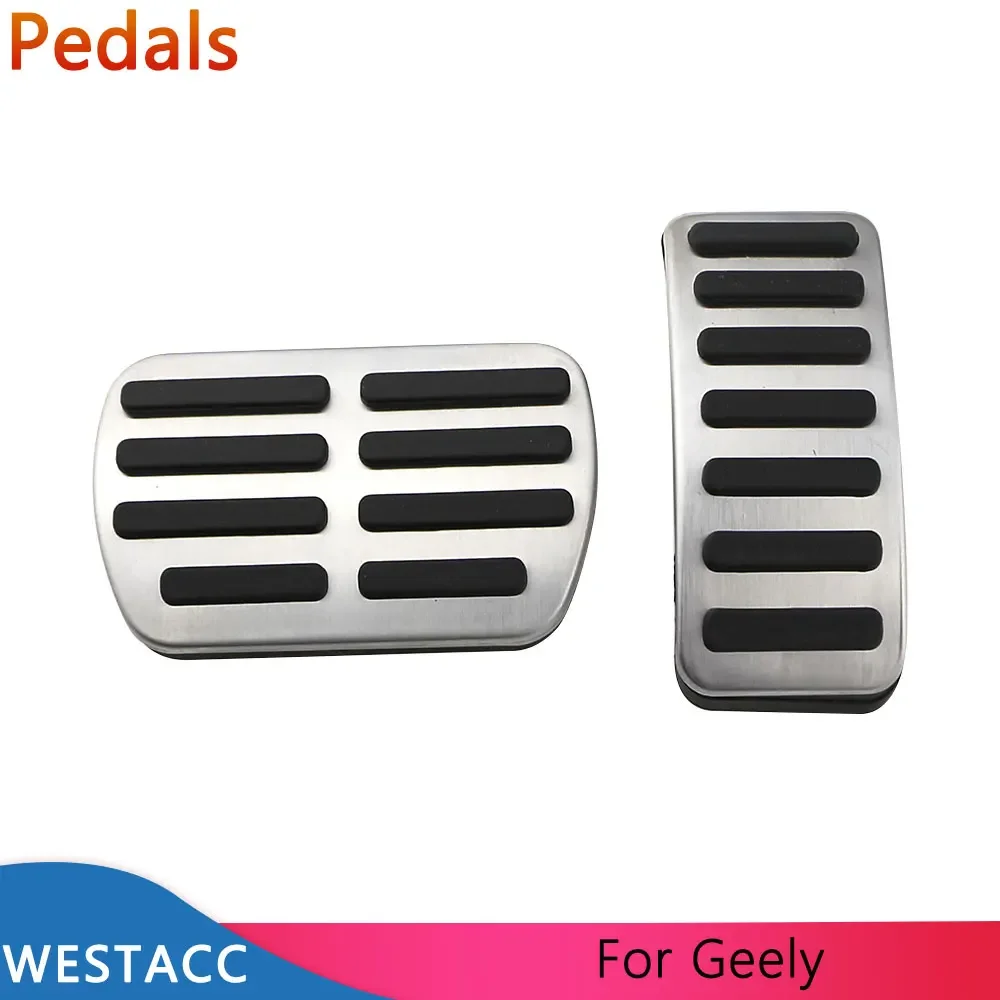 Car Pedals for Geely Atlas Emgrand NL-3 Proton X70 Accelerator Gas Footrest Pedal Brake Pedal Cover Pad Kit Accessories