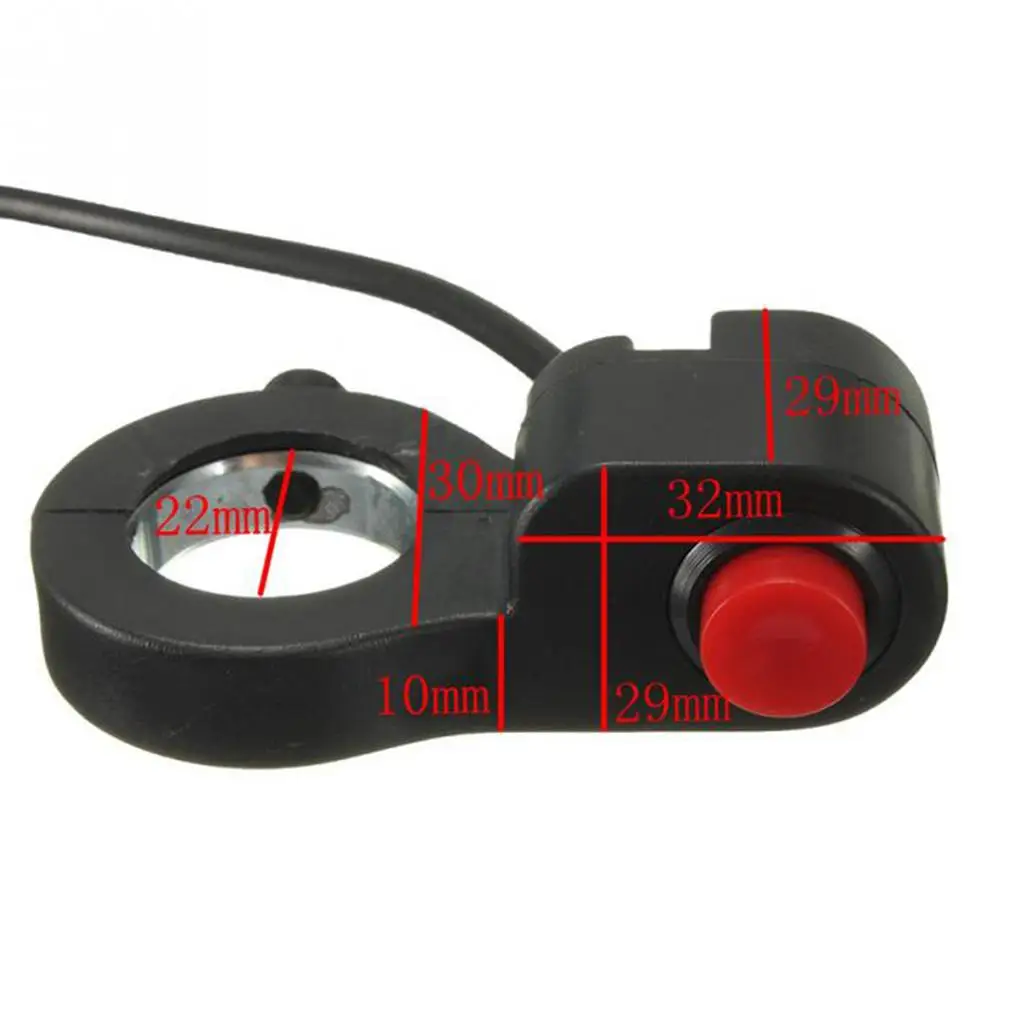 Universal Bike Switch Power Handlebar Kill Stop Button 22mm Harness for Motorcycle Control Unit