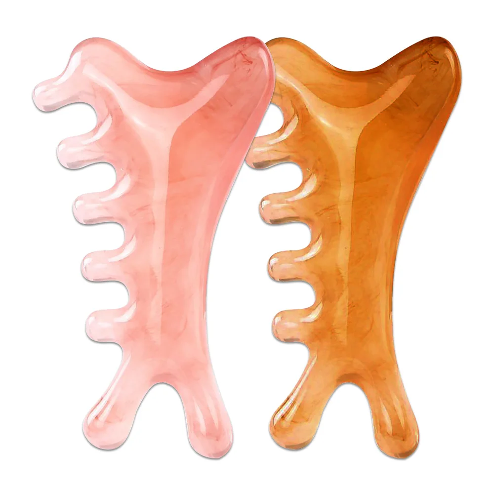 

Скребок кожи, смола, массажная доска Гуаша для лица, глаз, спа-массажер, пластина для шеи, спины, тела, ног, рук, стимулирует кровообращение