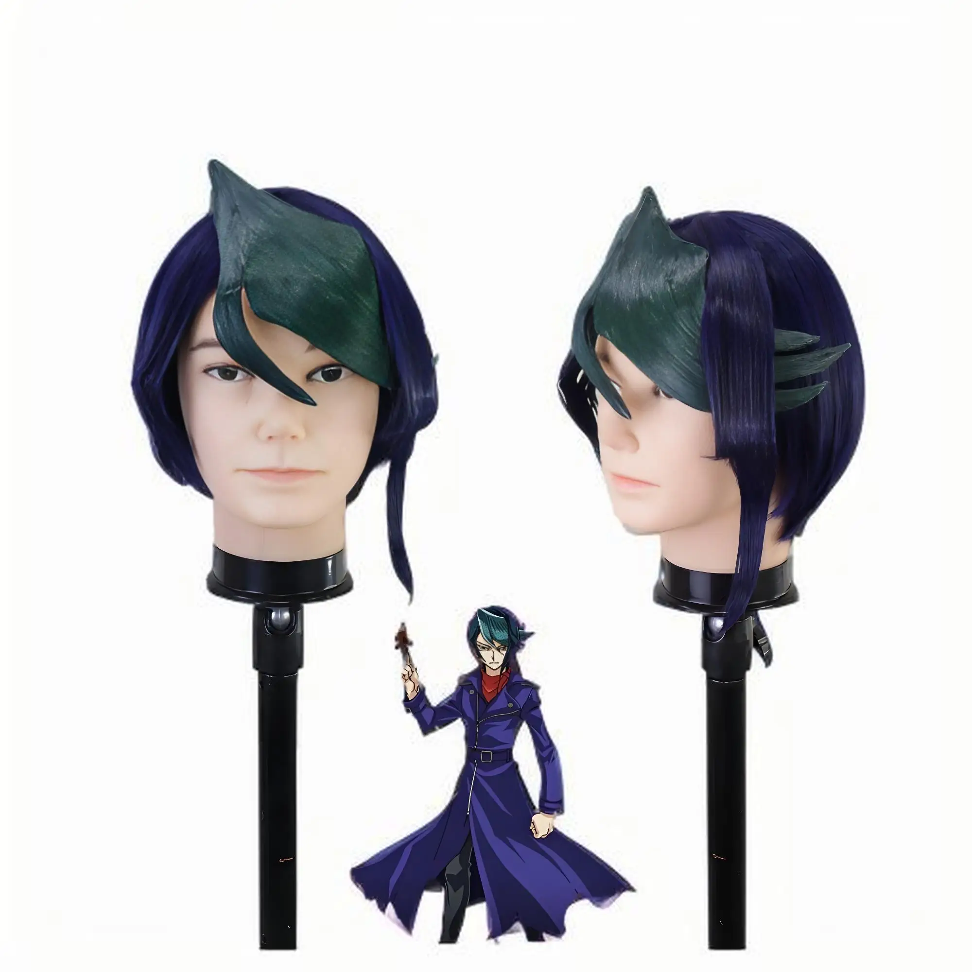 

КОСПЛЕЙ Ю-Ги-О! Парик для косплея Black Shun (Kurosaki Shun) — готовый или изготовленный на заказ из ваших фотографий