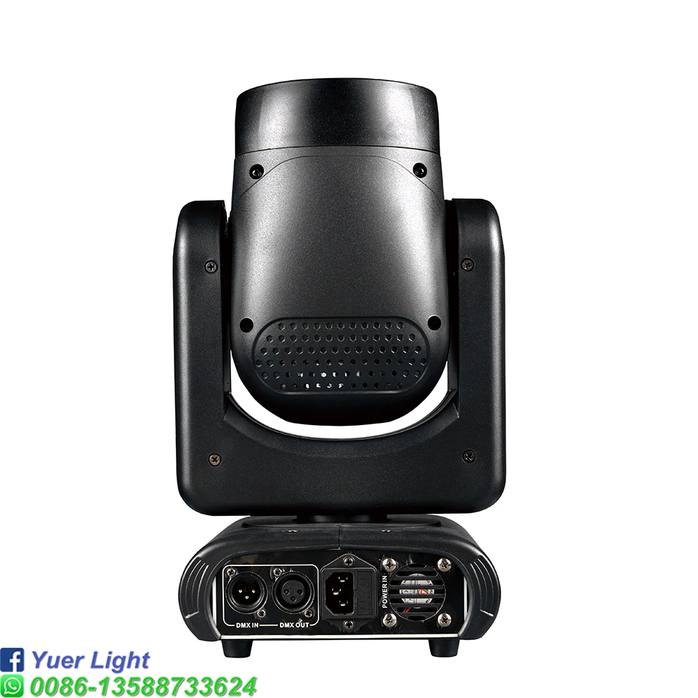 YUER-Mini LED Moving Head Light, feixe, ponto, efeito arco-íris, abertura, 18 prismas, DJ, DMX Stage, festa, DJ, Bar, 120W