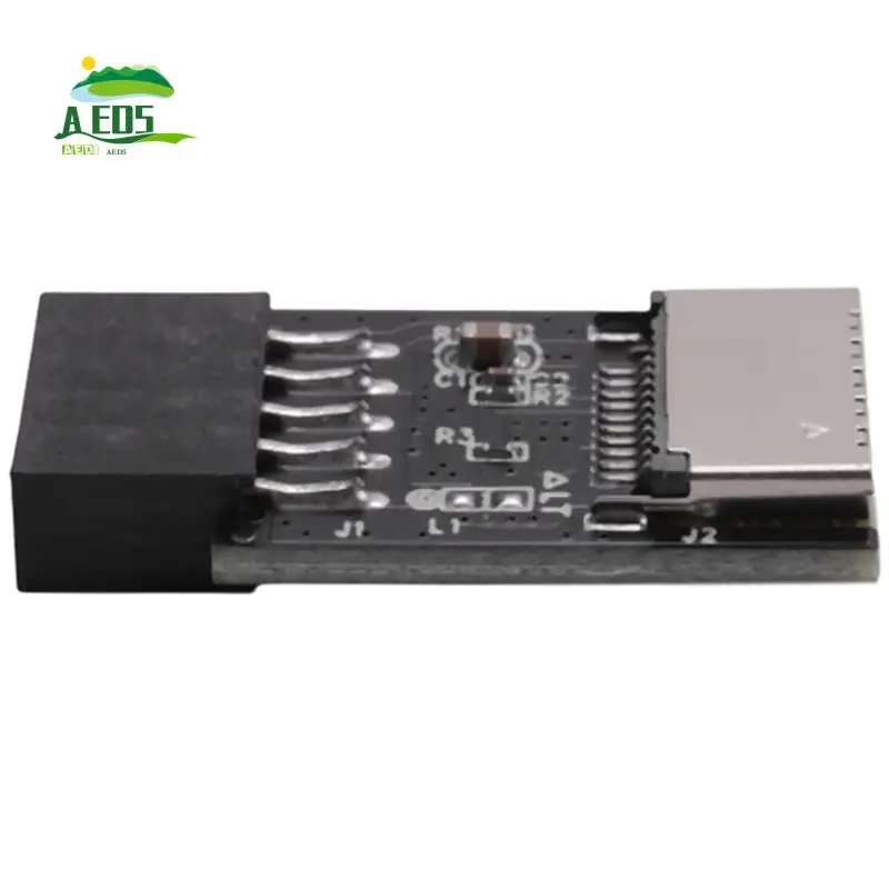 AED5-Motherboard USB2.0 9Pin zu TYPE-C A-KEY Frontstecker Konverter USB3.2 TYPE-E Schnittstelle Header Adapter Extender Karte
