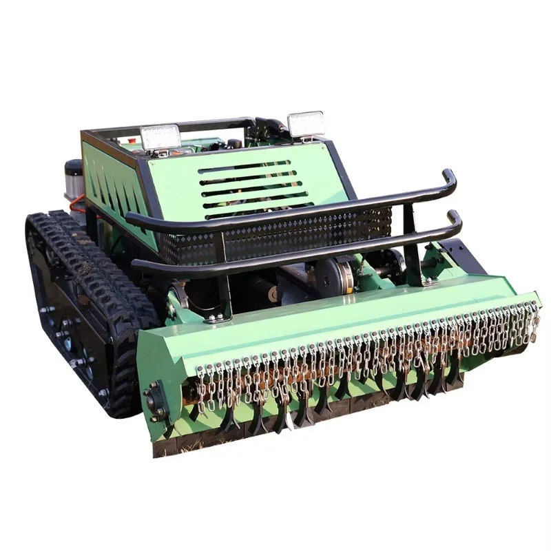 Industrial Grade Remote Control Lawn Mower with 5000W Power and 48V+12 Voltage for Garden Grass Cutting