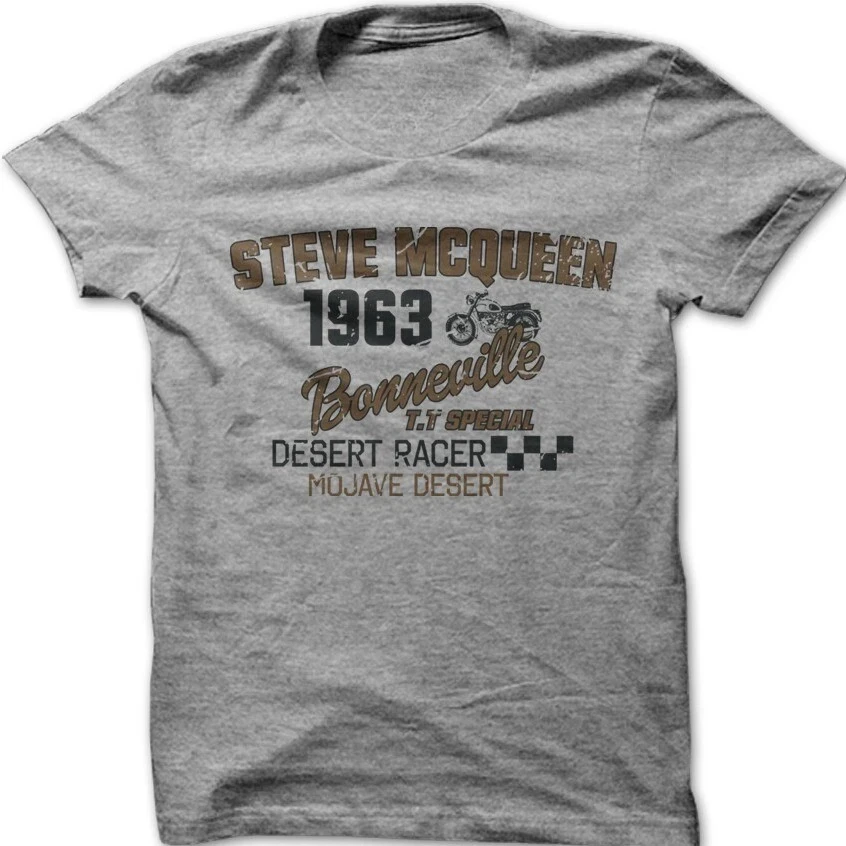 

Speed Trails SALT FLATS MUJAVE DESERT Motorcycle Biker T-shirt Motorcycle summer preferred high-quality cotton tops streetwear