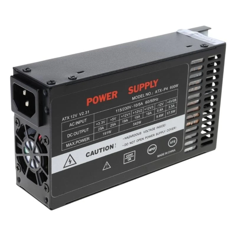 

Quiet Cooling Fan 600W Flexs ATXs Power Supply for High Performances PC