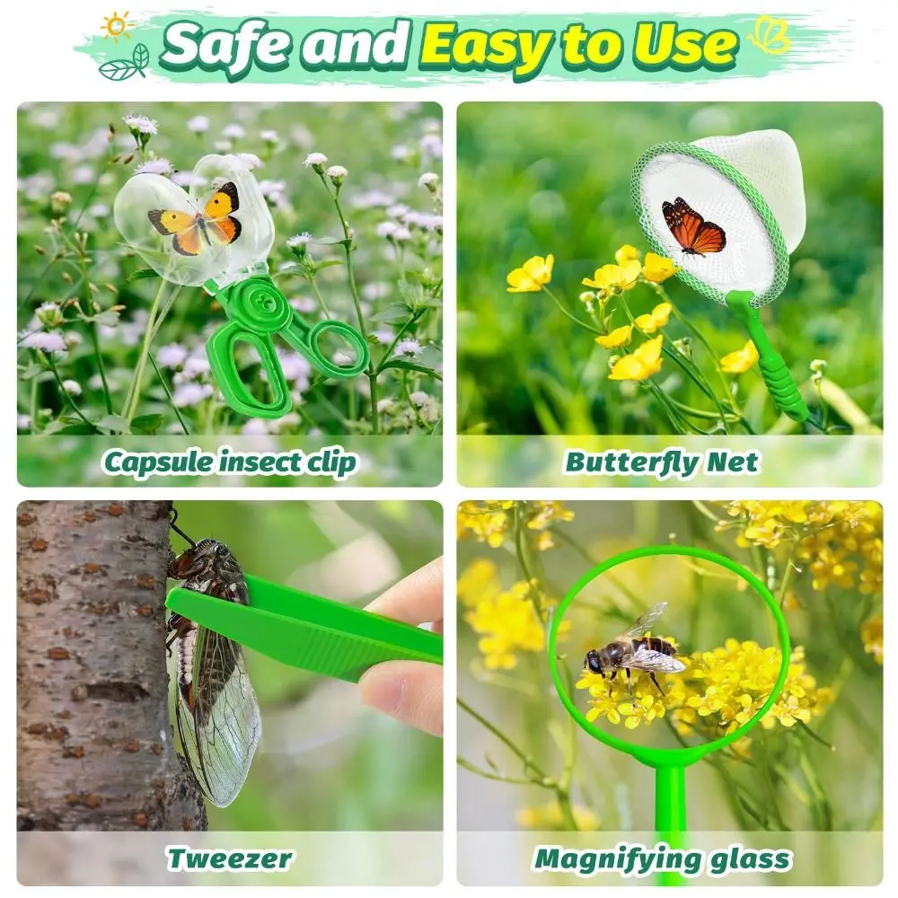 A Set High Quality Educational Bug Catcher for Interesting Practical Insect Observation Box Bug Catcher Kit Gift