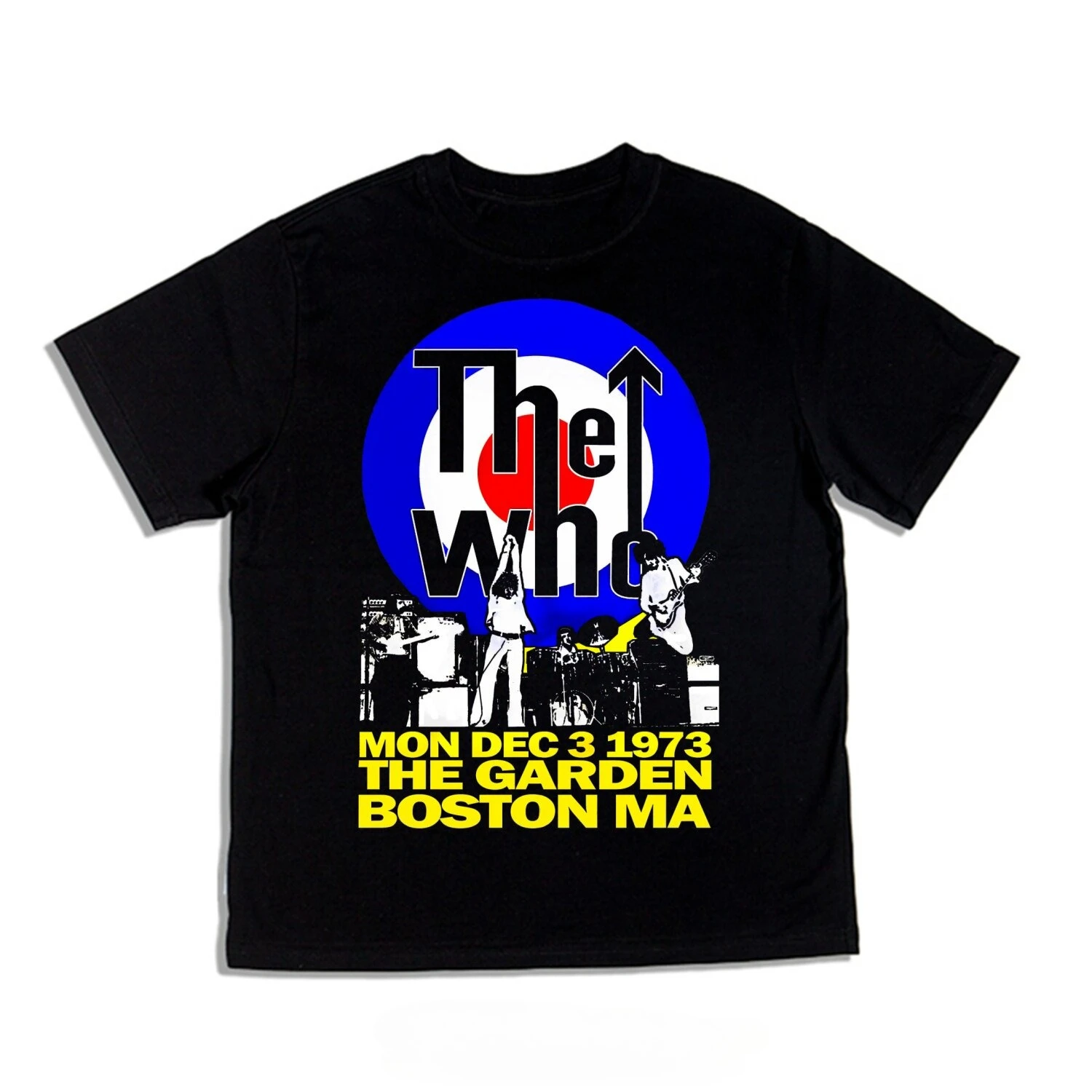 Direct Injection The Who Band Short-sleeved Round-neck Pure Cotton Printed T-shirt Loose Pure Cotton Heavyweight