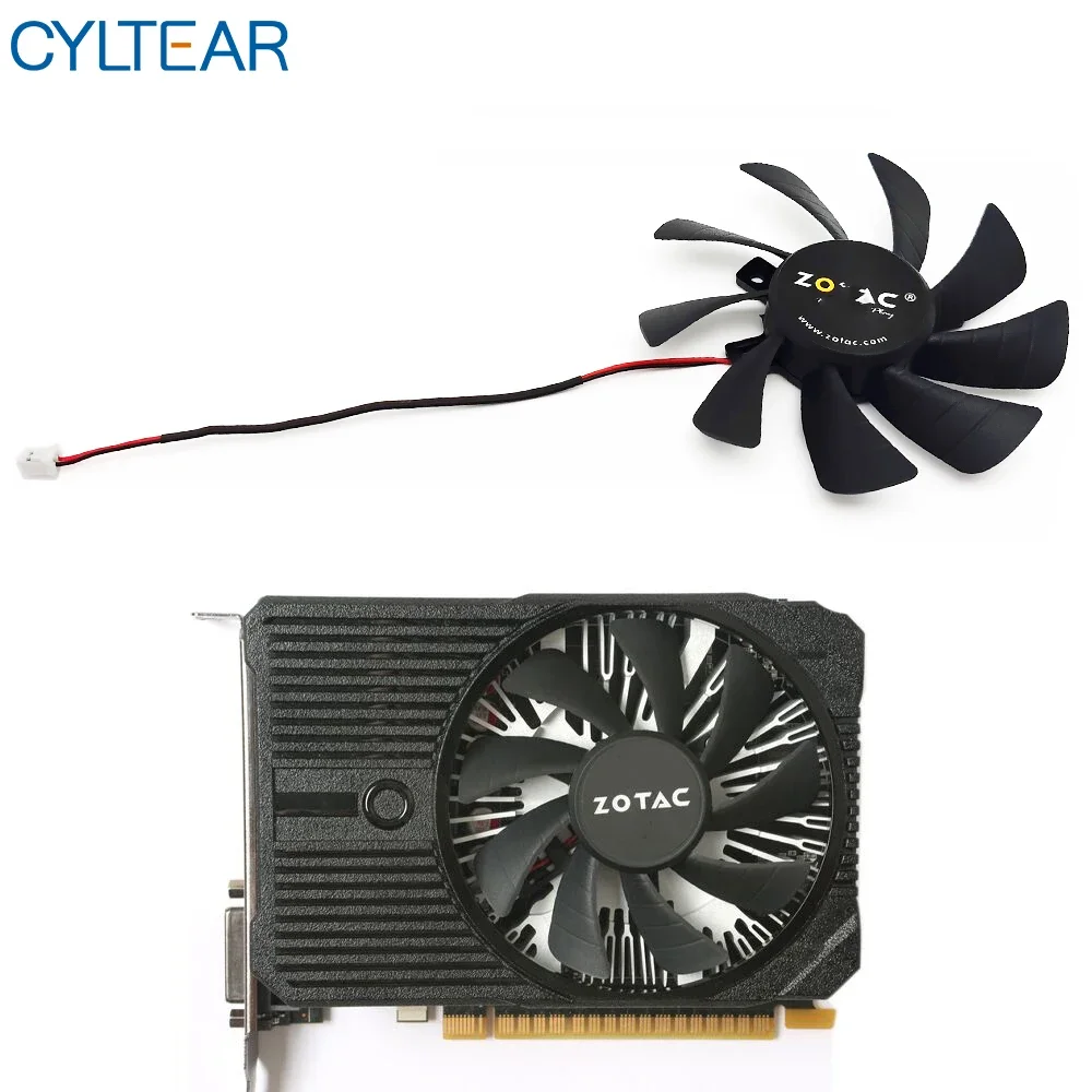 85mm T129215SH GFY09010E12SPA 2Pin 0.3A Cooling Fan For Zotac GTX 1050 GeForce GTX 1050 Ti Mini 4GB Video Graphics Card Fans