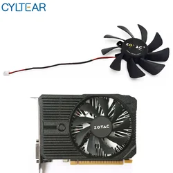 Ventilador de refrigeración T129215SH GFY09010E12SPA, 2 pines, 0.3A, para Zotac GTX 1050 GeForce GTX 1050 Ti Mini 4GB, ventiladores para tarjetas gráficas de vídeo, 85mm