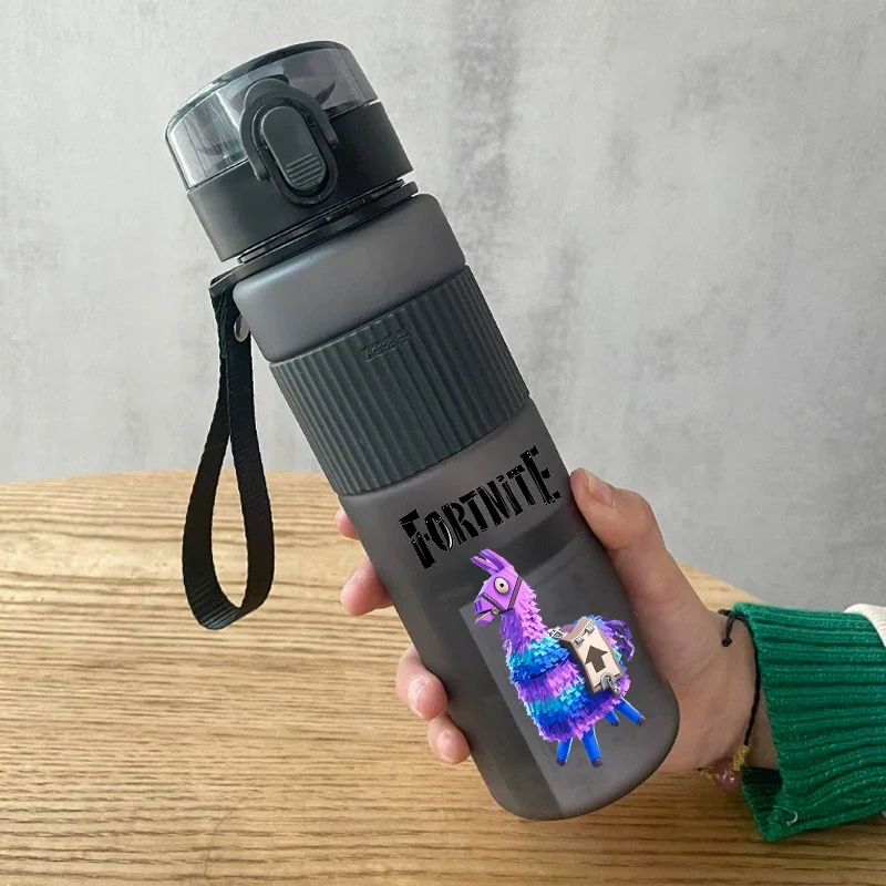 새로운 550ml Fortnites 물병 만화 게임 그림 인쇄 된 물병 소년 여름 스포츠 물병 어린이 생일 선물