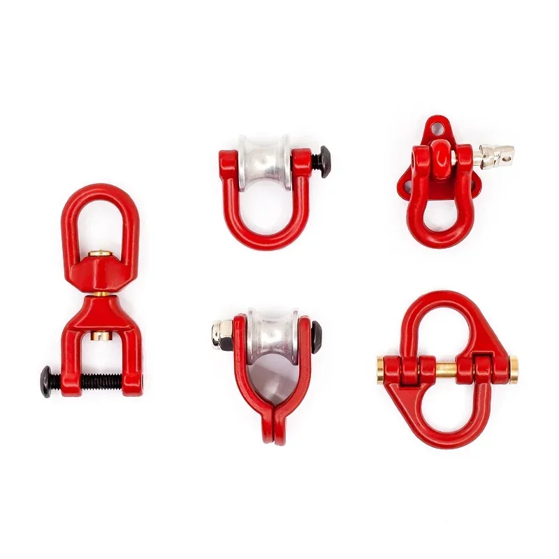 RC Car Metal Trailer Tow Hook Chain Accessories For 1:10 Model Crawler AT4 TRX6 Axial SCX10 90046 AXI03007 Redcat MST