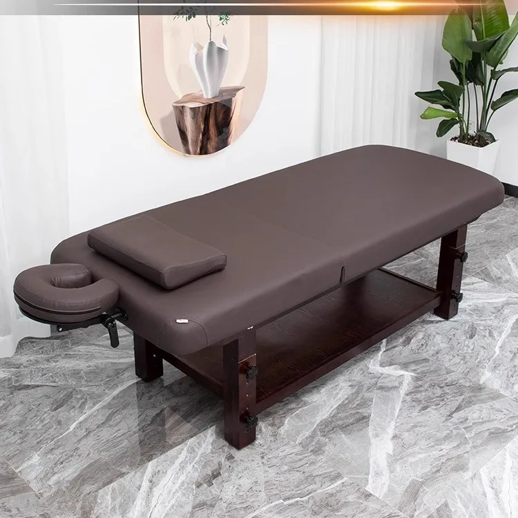 

Massage beauty bed, special for beauty salon, overall lifting solid wood massage treatment bed