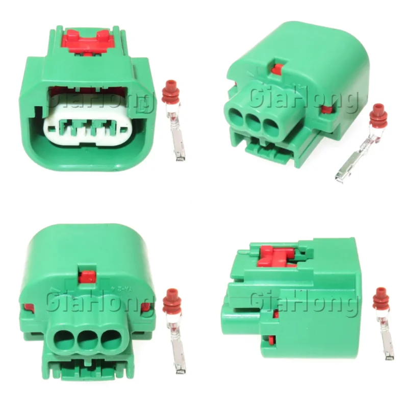 1 Set 3 Ways AC Assembly Automotive Turn Signal Lamp Holder Intake Pressure Sensor Waterproof Socket Auto Parts Wire Connector