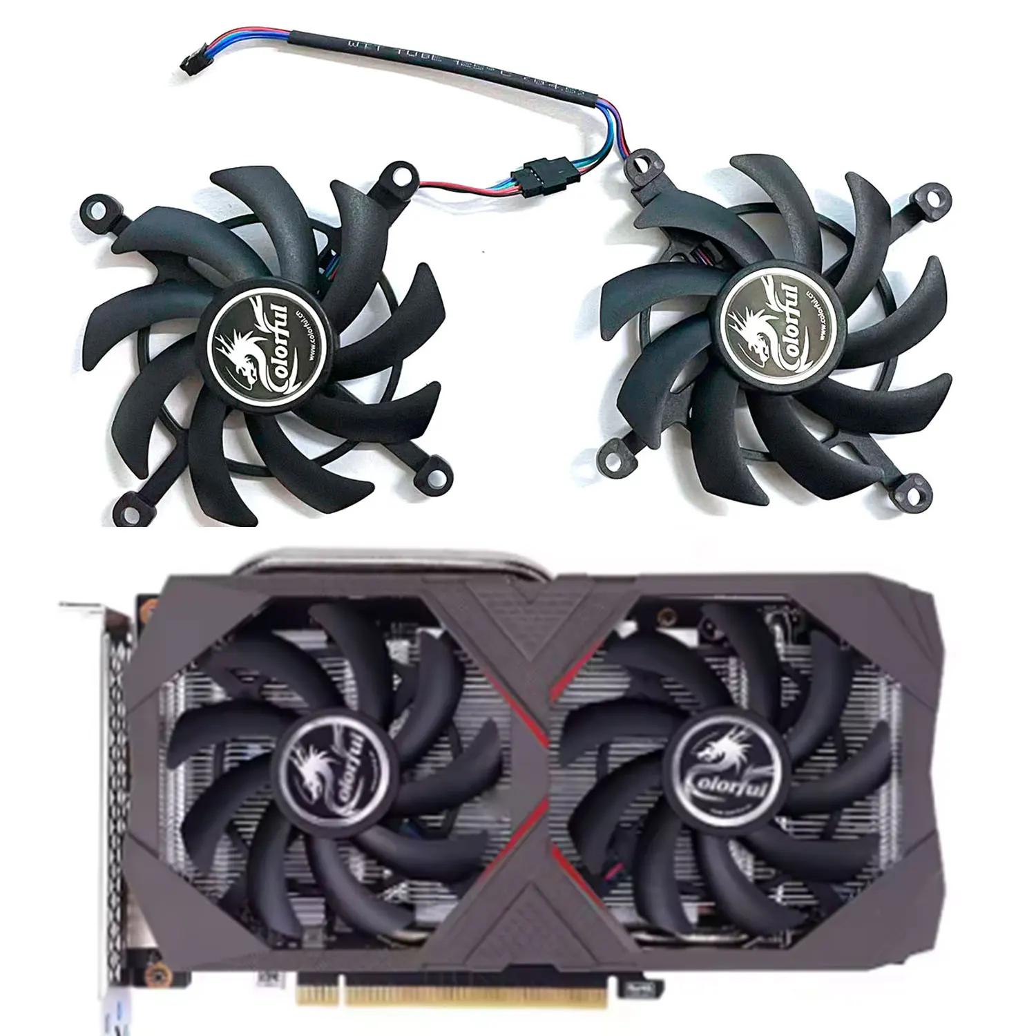 

Brand new 85MM 4PIN RTX2060 2060 Super GPU fan for Colorful GeForce RTX2060 GTX 1660 TI 1660 Super graphics card cooling