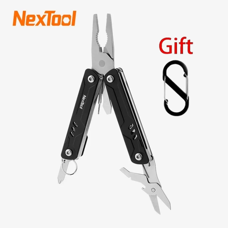 2024 Newest NexTool Mini Sailor Lite 10 in 1 Outdoor Multi Tool Pocket Folding Pliers Tools Wire Cutters EDC Card Pin Scissors