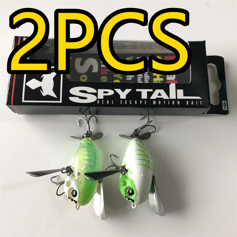 8094 5cm7.2g2PCS LURETV Japón Jackall Pompadour Jr superficie cebo para gatear 18g lubina
