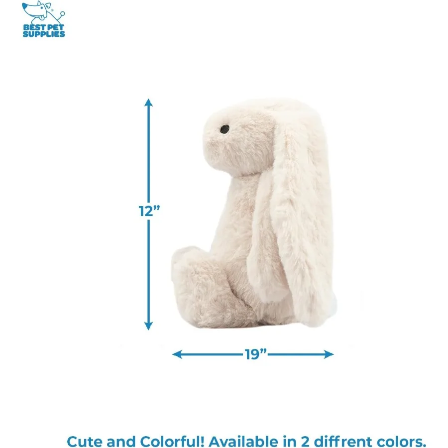 Giocattolo interattivo per cani Bunny Buddy con caratteristiche increspate e cigolanti per cuccioli o cani di razza piccola e media Simpatico peluche Interac
