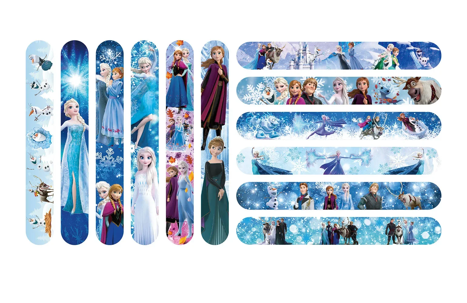 12Pcs Frozen Slap Bracelets Party Favors Birthday Party Gifts Baby Shower Decorations Snap Band for Kids Girls Boys view 3
