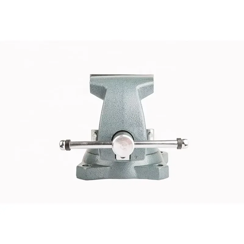 Heavy Duty Cast Steel Bench Vise 7404 Square Column Parallel Jaw Clamp for Workshop Garage Tool Holding Strong Grip Precision
