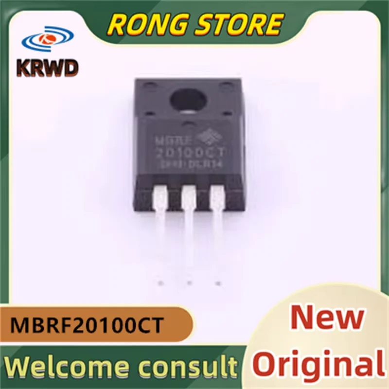 (10PCS) MBRF20100CT MBRF20100  20100  TO-220F New and Original Chip IC