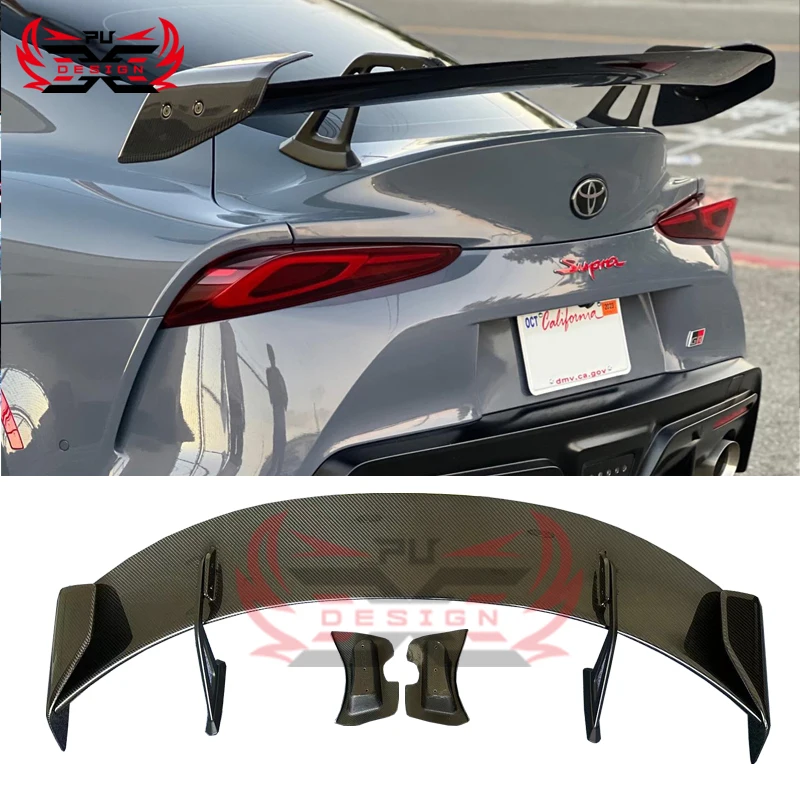 Supra A90 ADR Style Swan Neck Spoiler Wing Carbon Fiber for Toyota Supra GR MK5 A90 A91 Trunk Spoiler Splitter Aerodynamic Kit