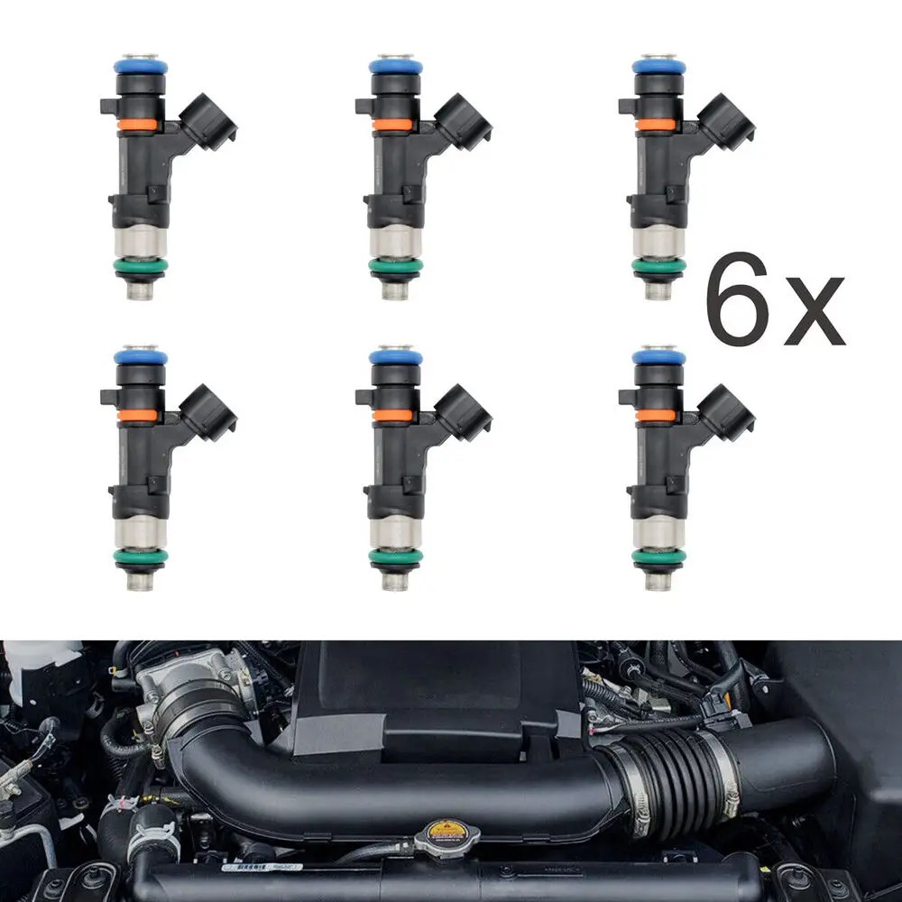 

6x For 0280158007 16600-7S000 Fuel Injectors 05-10 Nissan Frontier Xterra 4.0L