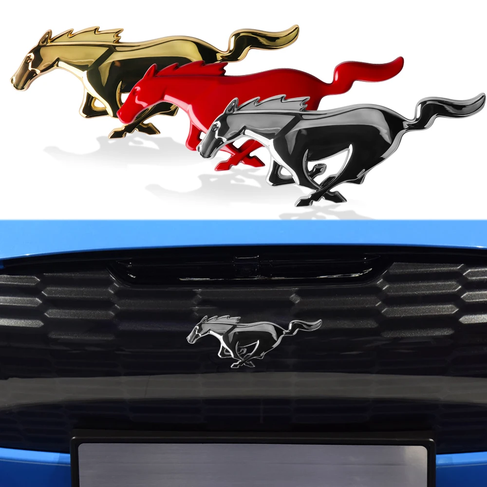 

3D Car Emblem Sticker Front Grill Hood Rear Trunk Badge Accessories For Ford Focus Mk2 MK3 MK7 MK4 Fiesta Ranger Mustang STLine