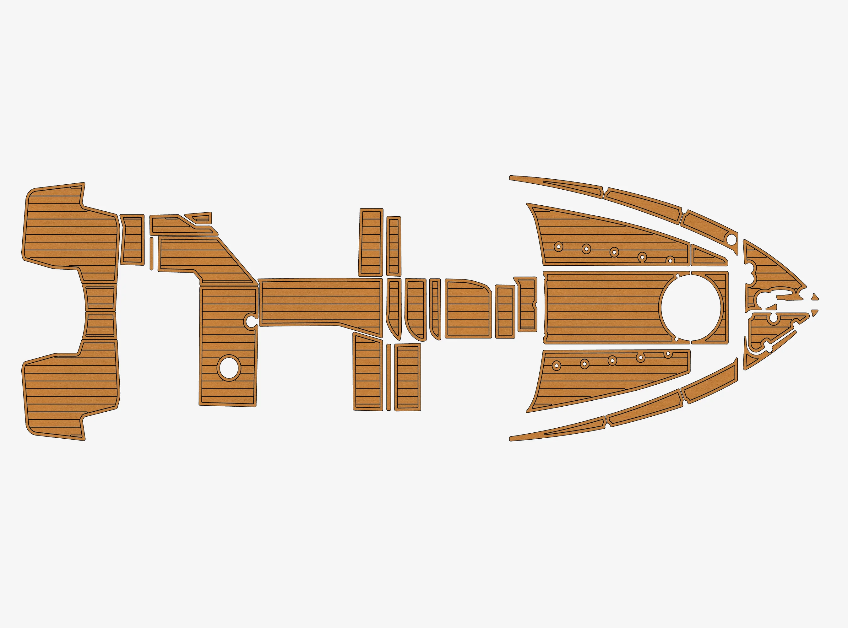 

2021-2025 Regal 26 XO 1/4" 6mm EVA foam Non-Slip PVC Teak Decking marine Mat aqua gatorstep carpet Marine Floor