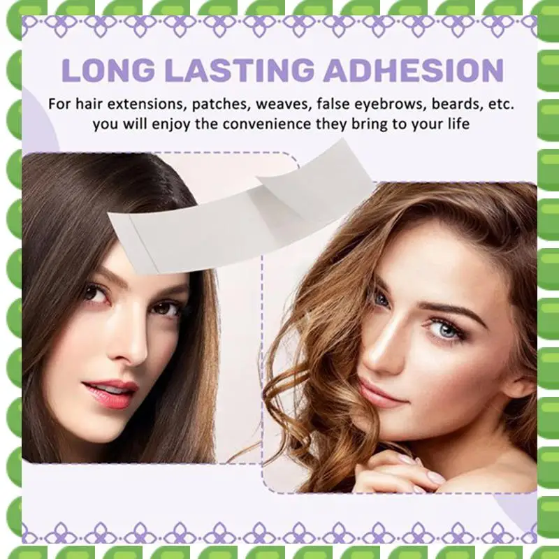 A04V 72Pcs Double Sided Ultra Hold Wig Tape Strips - Strong Adhesive, Waterproof For Toupees And Lace Wigs