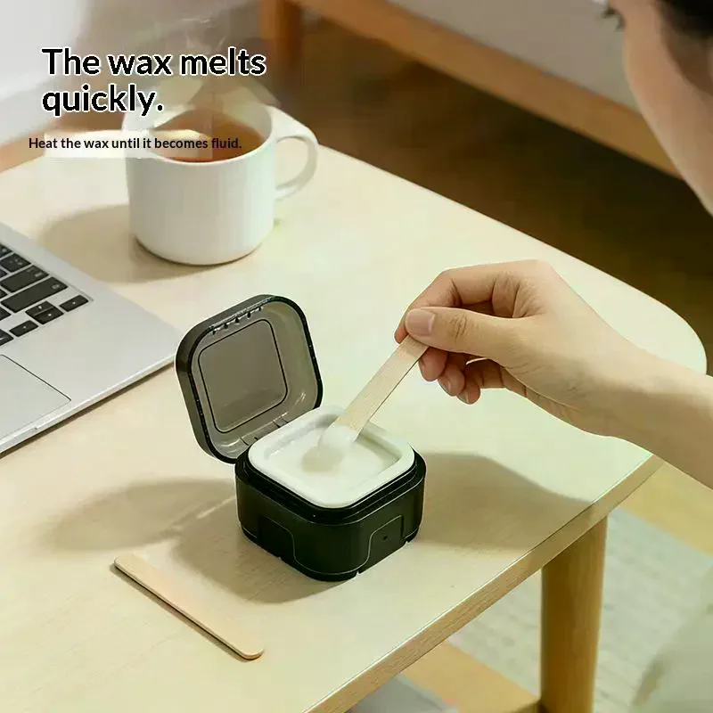/YOV/Wax Heater Machine Silicone Bowl Wax Warmer Nose Ear Hair Removal Waxing Kit Wax Bean Wax Heating Melting Pot Melter Mini view 4