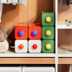 Space-saving Desk Storage Box Wall Mounted Large Capacity Stationery Storage Rack Stackable Dust-proof Cosmetics Organizer Box