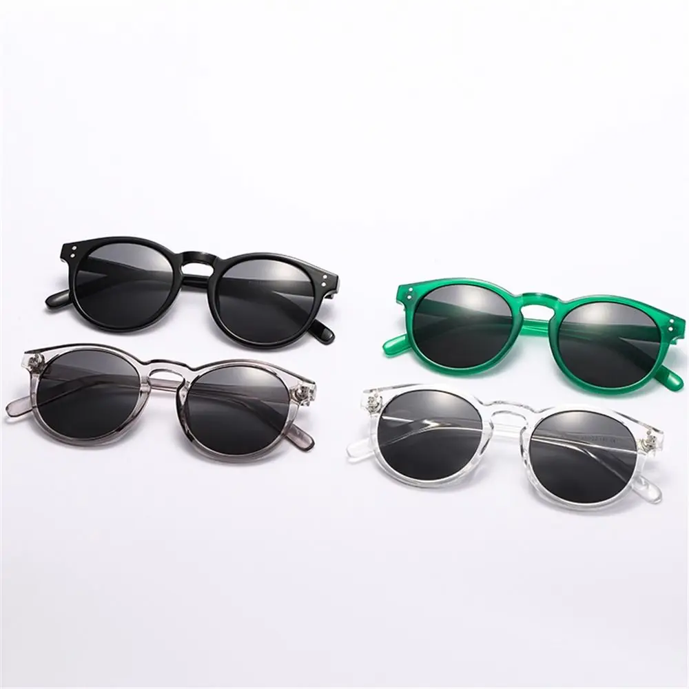 Black Sunglasses Round Frame Eyewear Sun Glasses Unisex 1