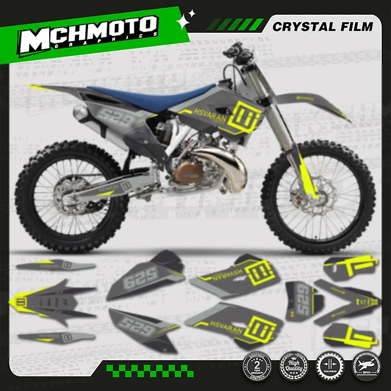 

MCHMFG MOTOR Motorfiets Grafische Decals Stickers Kits for Husqvarna TC FC 2014 2015 TE FE 2014 -2016 125 250 300 350 450 008