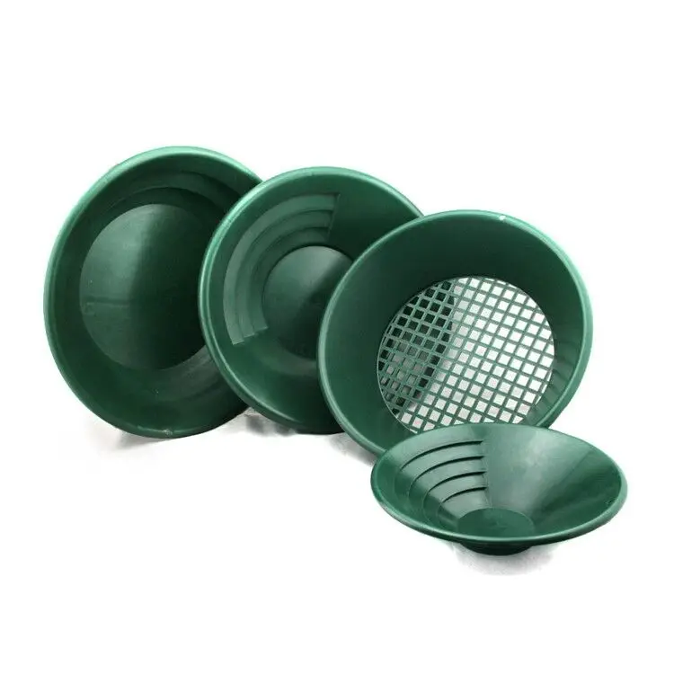 4Pcs Deluxe Gold Panning Kit Complete Mining Prospecting Tools With Sluice Box for Outdoor Gold Collection