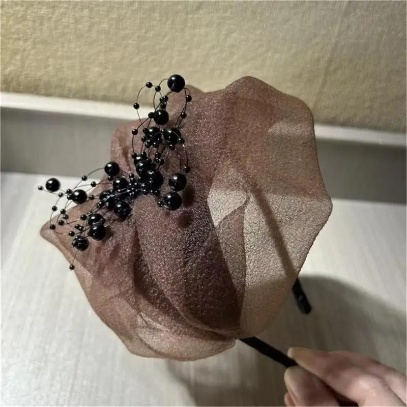 R1WE Ruffle Hairhoop Crepe 1920 Affastore Cappello Puntelli costumi da ballo da festa per feste