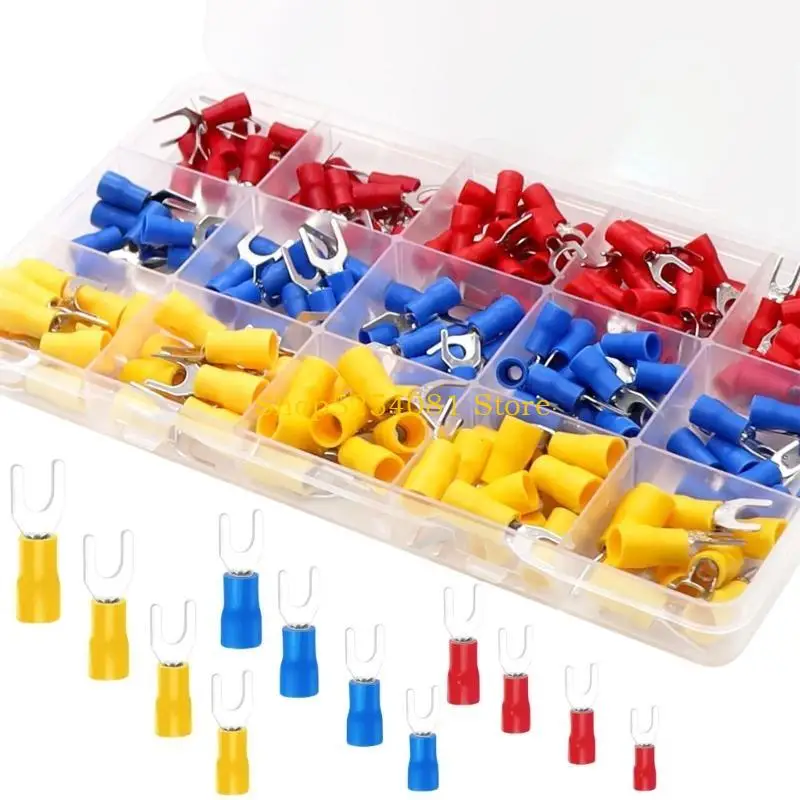 AXYC 200PCS Insulated Wire Terminals Electrical Connectors Electrical Crimp Terminals