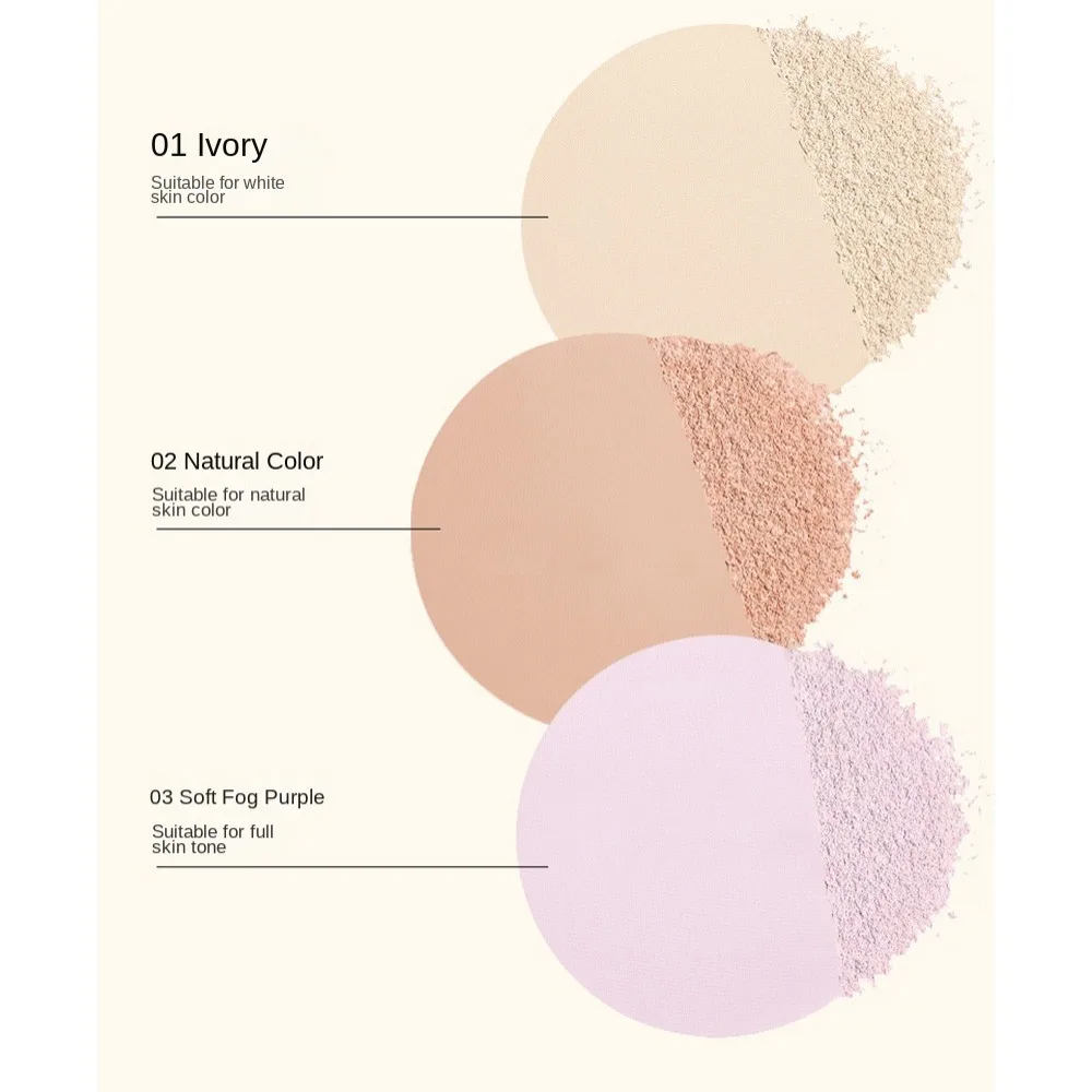 Matter, weicher Fokus, gepresster Puder, wasserfest, schweißfest, Make-up-Einstellung, Pfannkuchen, Ölkontrolle, Aufhellung, Set-Up-Puder, tägliches Make-up