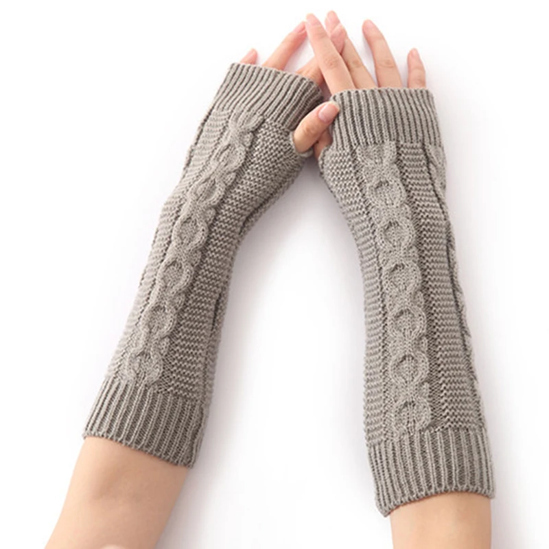 Girls Arm Sleeve Cover Winter Warm Cold-proof Soft Comfort Kids Arm Knitted Sleeves Cover Children's Protective Equipment