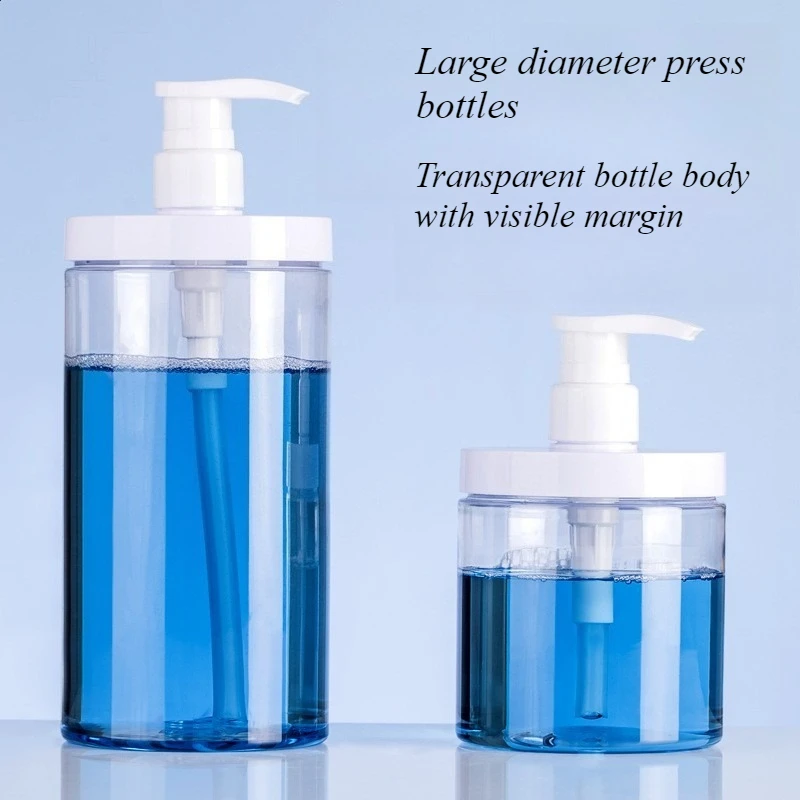 2/1 STÜCK Großkalibrige Waschmittelverpackungspressflasche 500/1000 ml Nachfüllbare quadratische Schaumpumpe Duschseifenflaschenbehälter