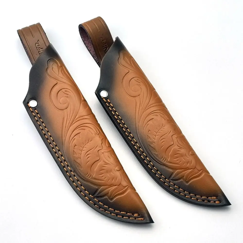 New Multi-function Knife Sheath Brown 18cm Leather Sheath Knife Protective Cover Outdoor Tool