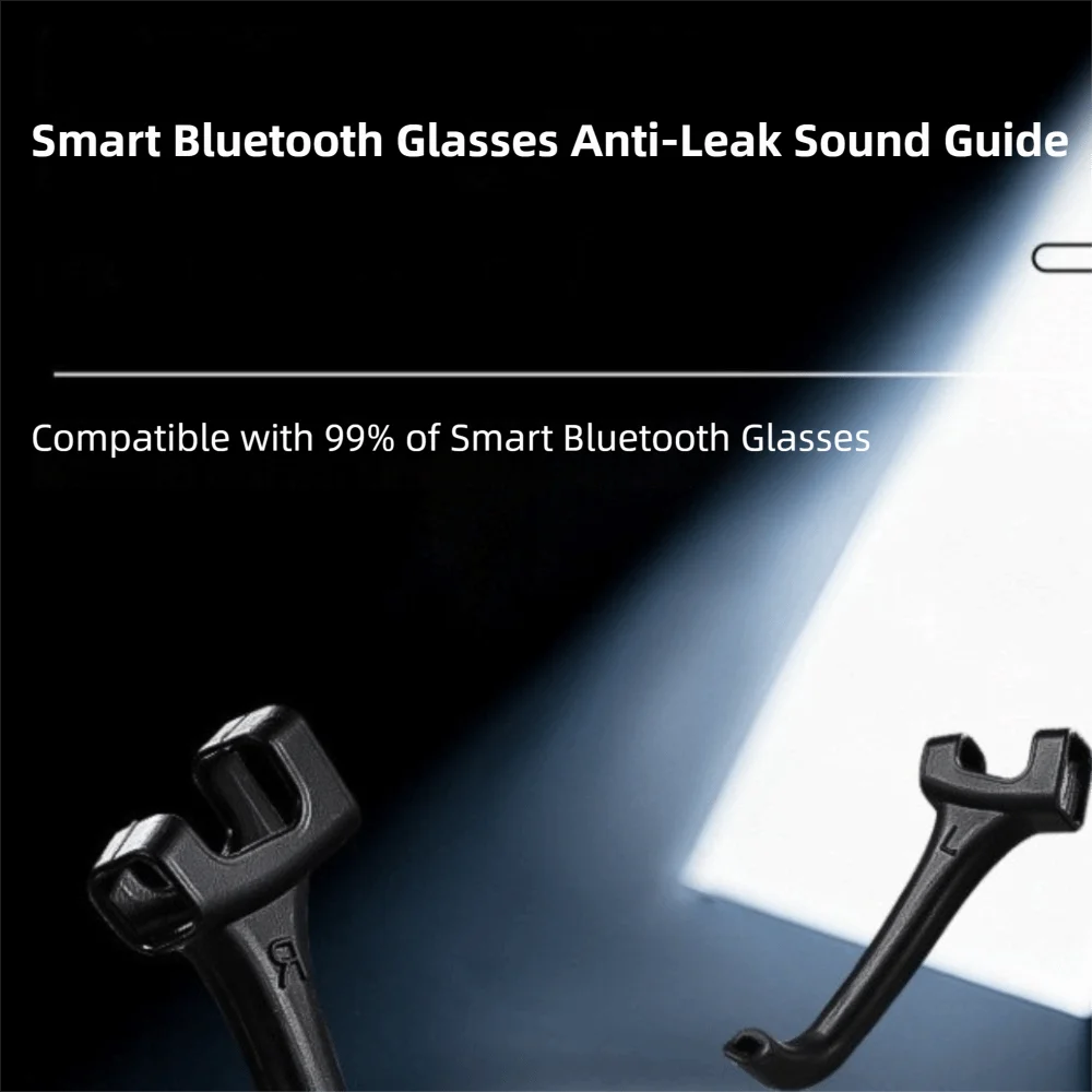 1Pair Silicone Anti Slip Audios Guide Tube Leak Proof AntiSlip Silicone AI Smart Glasses Tube Sound Tube Intelligent GlassesTube