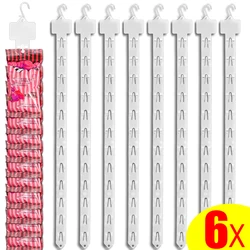 Plastic Snack Hanging Strips Store Hang Snacks Display Hanger with Hooks Supermarket Shelf Shop Merchandising Clip Strip Hooks