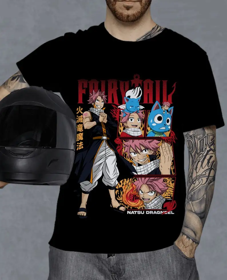 Fairy Tail Natsu Dragneel Shirt, Gray Fullbuster