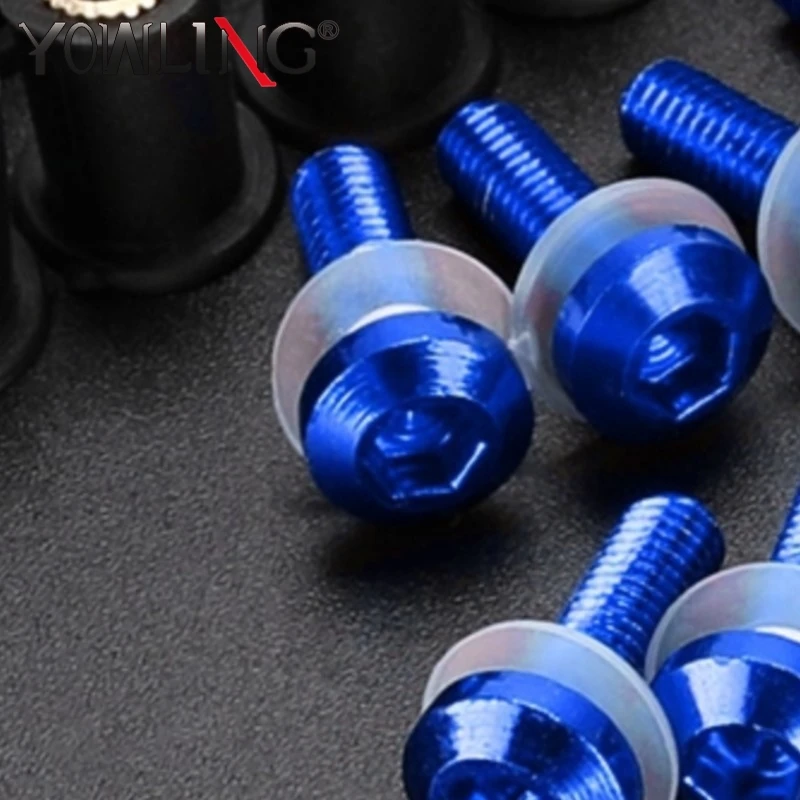 

Motorcycle Aluminium Windshield Screw Rubber Nuts Fairing Bolts Kit For Yamaha FZS16 FZ16 FZ-1 FZ1 FZ6 FZ6S FZ6N FZ6R FAZER 600