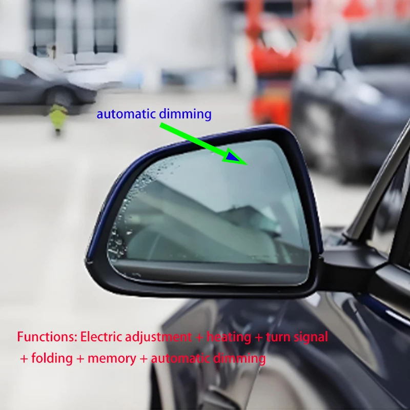 For Tesla Model Y 2020-2023 Car side mirror left  right rearview mirror assembly with Auto -Dimming function view 2