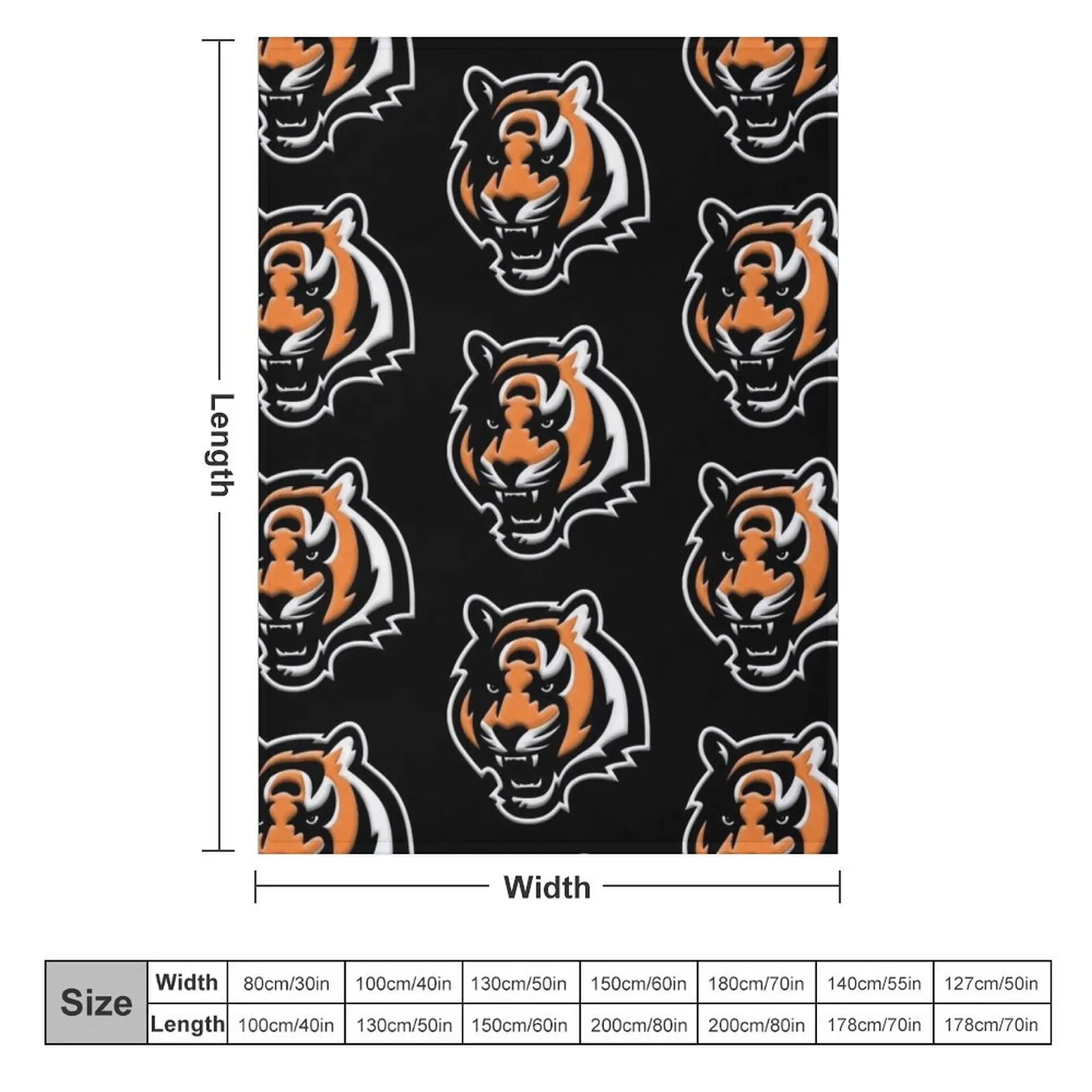 Bengals Roar Throw Blanket anime Decorative Sofa Luxury Blankets