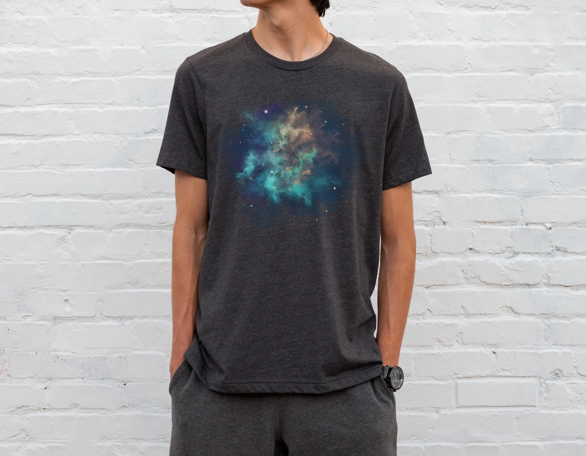 Space Nebula Star Tshirt, Interstellar Cloud Tshirt, Cosmos Tshirt, Universe Tshirt, Starry Sky Tshirt Graphic T Shirts Retro
