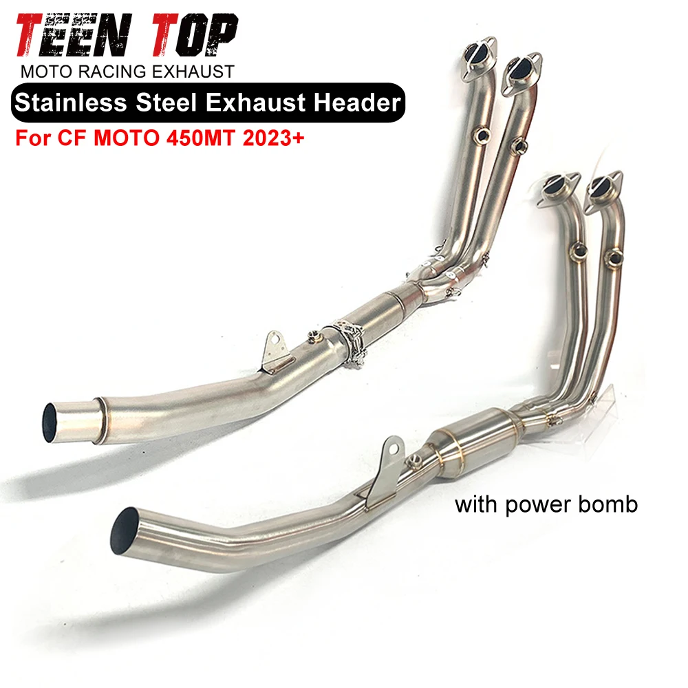 High Performance Moto Escape Connection Pipe For CF MOTO 450MT Exhaust Header Stainless Steel 450 mt Exhaust Euro 5 Tube 2023+