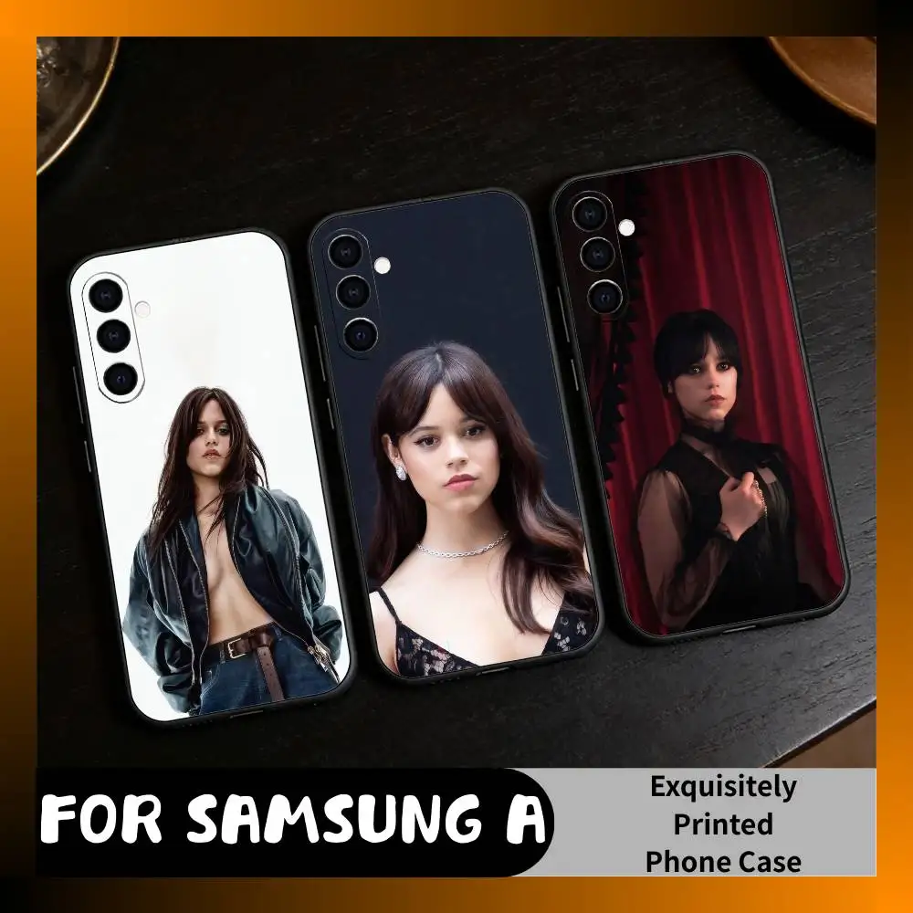

Beauty J-Jenna WED O-Ortega Phone Case For Samsung Galaxy A73,A72,A71,A70,A52,A51 Others Soft Black Cover