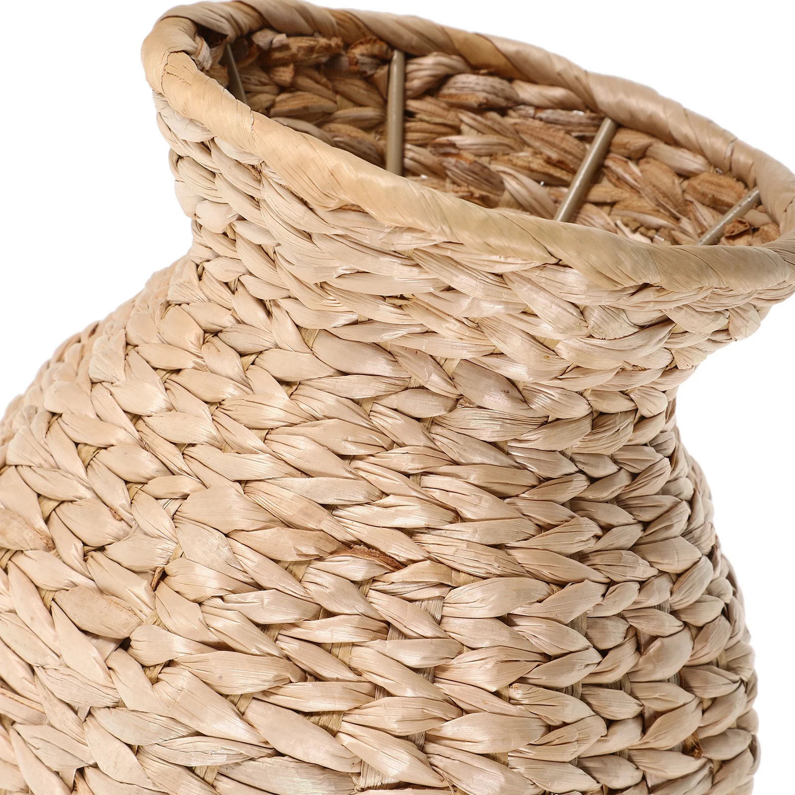 

Rustic Woven Vase for Dried Flowers Natural Fiber Planter Decorative Flower Holder Indoor Outdoor Space Living Room Bedroom
